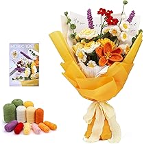 Kit Uncinetto Per Principianti 6 Pezzi - Impara Con Video, Fiori In Vaso, Lana E Accessori Inclusi - Foto 4