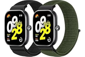 WNIPH 2 Piezas Correas de Reloj Compatibles con Xiaomi Redmi Watch 5/4/Xiaomi Smart Band 8 Pro/9 Pro,Correa de Repuesto de Nailon Continuo Suave,Cómoda y Transpirable para Hombres y Mujeres