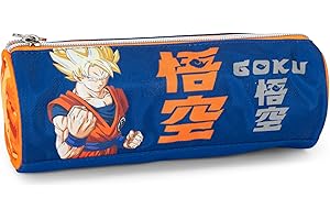FRANCO COSIMO PANINI DRAGON BALL SUPER - Oficjalna torba szkolna Dragon Ball, piórnik z małym workiem, lekki i kompaktowy, łatwy do przenoszenia i przechowywania w plecaku, z praktycznym zamkiem błyskawicznym, 22 x 8 cm,