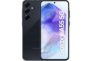 Samsung Galaxy A55 5G, Factory Unlocked Android Smartphone, 256GB, 8GB RAM, 2 day battery life, 50MP Camera, Awesome Navy, 3 Year Manufacturer Extended Warranty (UK Version)