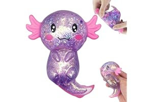 XIONGHONGLONG Axolotl Spielzeug,Axolotl Squeeze Toy, Stress Squeeze Spielzeug,Squishy Ball, Ball für Geburtstags Party,Anti Stress (Axolotl 1 Stück)