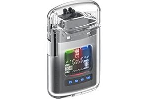 VVAY Briquet Électrique Rechargeable USB-C, sans Flamme et Coupe Vent