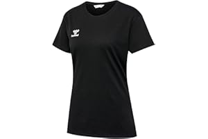 hummel GO 2.0 T-Shirt - Sportshirt Damen Kurzarm für Sport, Fitness & Freizeit - Basic-Shirt aus 100% Bio-Baumwolle - Dehnbares Material - Rundhalsausschnitt