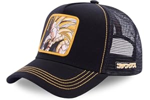 CAPSLAB Casquette Dragon Ball Z Goku Super Saiyan Noir