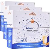 New Life Minerlyte - Magnezyum Sitrat - Potasyum - Sodyum - B6 ve B12 Vitamini - Elektrolit &Ccedil;&ouml;zeltisi - 12 Saşe (3 paketi)