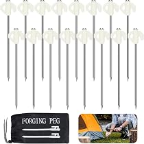 lidl zeltheringe 16 STK Erdnagel Camping Heringe Erdnägel Stabil Zelt heringe 20cm Stahl Zelthering Sand Felsbodenheringe Langen Befestigung Zelten Zubehör Befestigungshaken für Outdoor Harten Boden Zelt Sport & Freizeit Lupine SL Mono StVZO Model Code: 8648770 Grosse:45 ⅓