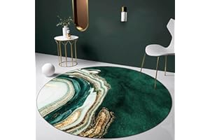 MNBVH Round Soundproof Rug for Piano, Piano Carpet Sound Dampening Carpet Acoustic Pads Sound Proof Floor Mat Soundproofing Blankets Sound-Absorbing Rugs, Rug for Drum Set(Size:120cm,Color:Style 7)