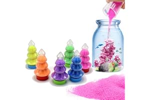 XIAOHONG 6 Pack Colorful Magic Sand - Hydrophobic Space Sand Play Toys, Gifts for Kids, Stress Reliever, Learning Tool, Novelties, Party Favors