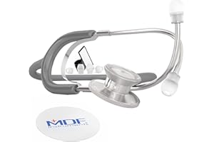 MDF Instruments, Stéthoscope Léger, Double Pavillon, Gris (MDF747-12)