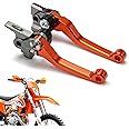 Power Parts Foldable Clutch & Front Brake Lever Set Compatible with KTM Husqvarna GasGas 125 150 200 250 300 350 500 SX SXR SXF XCF XCFW XCW EXC EX EXC (SIX Days) 14-24 (Orange)