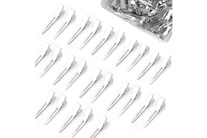 Gekamoyue 25 pezzi Becchi di Cicogna in Metallo, 1,8 Pollici Fermagli per Capelli Donna, Clip di Anatra con Scatola per Capelli Styling dei Capelli(Argento)