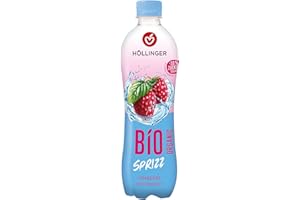 HÖLLINGER Bio Spritz Framboise, boisson pétillante biologique végane, bouteille PET 500 ml