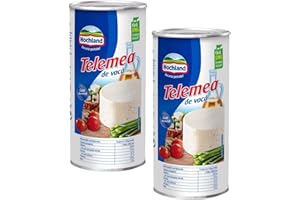 QUBROS Hochland Telemea De Vaca 1000g | Cow Milk Cheese 1kg Tin | Tasty and Creamy Texture and Tangy Aftertaste | German Cheese (Cow Cheese Telemea Vaca 1kg, 2 Pack)