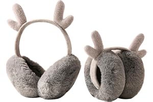 ‎MHWAN MHwan Ohrenwärmer Damen, Plüschiger und Flauschiger Ohrwärmer, Faltbarer süßer Ohrenschützer Damen, warm und kältebeständig, angenehm zu tragen, geeignet für Erwachsene und Kinder