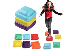 GENERIC Lifemaison Balanciersteine für Kinder,3STK Abenteuer Flusssteine,Anti Rutsch und schadstofffrei,Flusssteine & Hügelkuppen zur Förderung von Balance, Motorik & Koordination Balanciersteine für Kinder