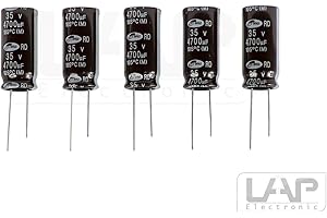 LAPP MOBILITY 5 Stück - Elko 4700µF / 35V Kondensator Elkos Elektrolytkondensatoren 4700 uF 35 V 105 Radial