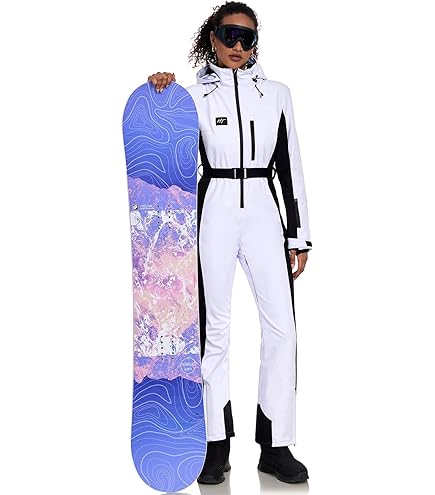 WILBERS & WILBERS - 4495 - Retro skipak met jaren 80 print voor dames, ski- overall, sneeuwpak, voor après-ski en carnaval