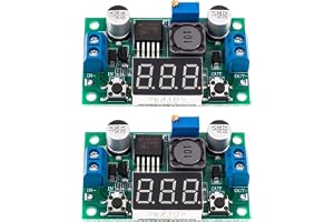 2 stycken DC-DC Step-Down spänningsregulatormodul, 4–40 V till 1,25–37 V, justerbar, upp till 2 A