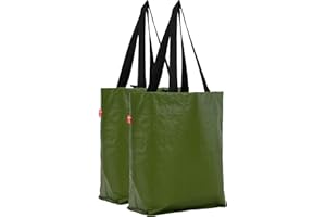 BikeZac 2.0 von COBAGS | FAHRRADTASCHE Clip-On EINKAUFS-Tasche | Fahrrad-Einkaufstasche | Gepäckträger-Tasche | Einkaufswagen Tasche | Wiederverwendbar | Recycling-Tasche