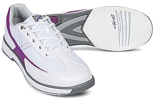 EMAX BOWLING SERVICE GMBH MAXIMIZE YOUR GAME EMAX | Zapatos de Bolos Mujer | KR Strikeforce - Flex | Blanco - Uva | Zapatos de Bolos Mujer Talla 36-41