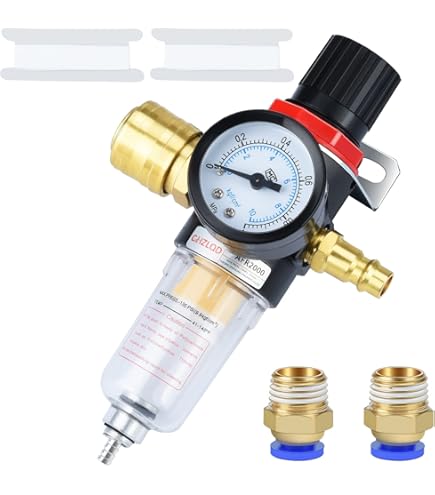 Draper 70826 Filtro/Regolatore Aria BSP 1/4" - Per Aria Compressa Pulita E Asciutta Filtro Aria Compressa 40 Micron - Foto 10