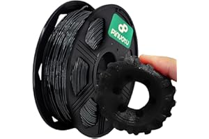 Pinuotu TPU Filament 1.75mm,High Speed 3D Printer Filament,95A Flexible Filament, 0.8KG(1.76 lbs) Spool,Dimensional Accuracy +/- 0.03 mm, Soft 3D Printer Consumables (Black)
