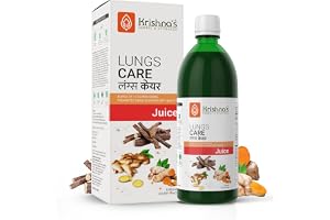 KRISHNA'S HERBAL & AYURVEDA Lungs Care Juice 1000 Ml Lungs Cleaner For Detoxification And Supports Respiratory System