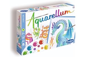 SentoSphère - AQUARELLUM JUNIOR - DRAGONS - Kit peinture - Peinture Aquarellable Magique - A partir de 7 ans - fabriqué en France