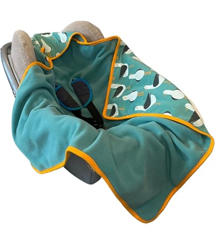 Infantilo Universal Baby Boy Girl Hooded Cosy Toes For Car Seat Blanket Wrap For Babies With Hood Baby With Holes For 3 Point Harness Straps Pushchair Pram Footmuff Grey Stars - View #2