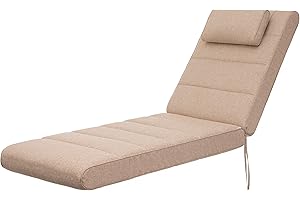 ‎BJIRD Bjird - Liegenauflage – extra Dicke Gartenliege Auflage 204x60x10 cm – Polsterauflage für Sonnenliege & Deckchair – wasserdicht, wendbar, Made in EU- Beige