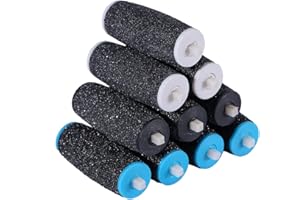 Ldouxx 10PCS 3 Types de Rugosité Scholl Velvet Smooth Rouleaux Rugueux de Remplacement pour Scholl Velvet Smooth Express Pedi