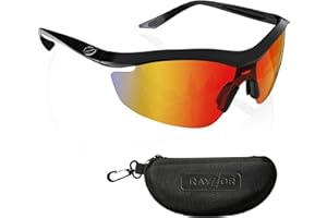 RayZor Cycling Sunglasses for Men & Women - UV400 Protection - Anti Glare - Cycling Glasses - MTB Glasses - Cycling Glasses - Biking Glasses - Sports Sunglasses - Running Sunglasses
