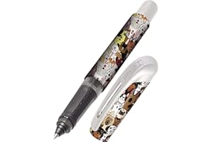 Online Penna roller College per destrimani e mancini, impugnatura ergonomica, penna roller di alta qualità, cartucce di inchiostro standard, cartuccia combinata, blu