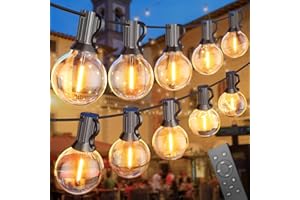 SUWIN Catena Luminosa Esterno, 45M LED Luci da Esterno Giardino, Catena Luci Impermeabile Lucine with 75+2 Filo Lampadine per Natale Terrazzo Matrimonio Partito Esterni Decorative Luminarie