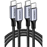UGREEN 2Pack USB C Cable 100W Quick Charge PD3.0 Braided Nylon (1M) | Type C, Compatible with MacBook Air, iPad, iPhone 18 Pr