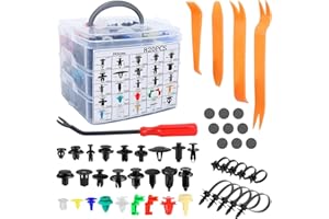 HULAGU 925 Stücke Auto Befestigung Clips Set Universal Türverkleidung Klammern Stoßstangen Zierleisten Plastikklips Befestigungclips Kit mit Demontage Werkzeug, Lösewerkzeug für meisten Fahrzeuge