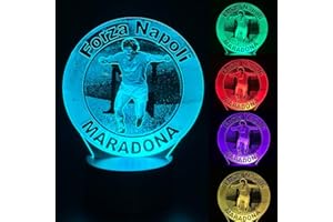 HANDMADE Squadra di Calcio lampada led da tavolo notturna arredo decorazione cameretta bambino e tifosi del calcio