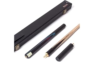 BCE Mark Selby Protégé 3/4 Cut Snooker/Pool Cue with Hard Case – Premium North American Ash Shaft, Ebonised Butt, 6" Extension Piece