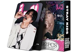 YUTO Stray Kids - Lot de 92 Cartes Photo pour Album KPOP - 60 Cartes Lomo et 32 Autocollants (I.N)