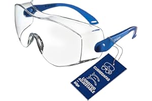 Dräger X-pect 8120 | Cubregafas protectoras | Lentes de seguridad con patillas ajustables| Para laboratorio, agricultura, industria
