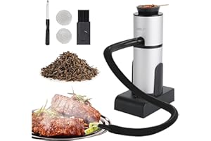 BORUIT Affumicatore Portatile, Pistola per Fumare, affumicatore da Cucina,Fumatore Portatile Fumo Pistola infusore Cibo Cocktail di Carne Fumatore, Adatto per BBQ Campeggio a Casa