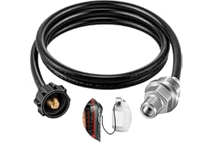 Dunkive 6 ft Propane Adapter Hose Propane Fuel Filter with Hose Adapter Extension Compatible with Mr Buddy Heater and Big Buddy F273699 Assembly Replacement for Tank Gas Grill