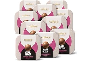 CAFE ROYAL SWITZERLAND PROFESSIONAL 90 Coffee Balls Lungo Forte - Boules de café haut de gamme 100% compostable - Spécialement conçues pour l'utilisation de la machine à café CoffeB by Café Royal