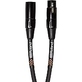 Roland Black serisi simetrik mikrofon kablosu, uzunluk: 4,5 m &ndash; RMC-B15, siyah