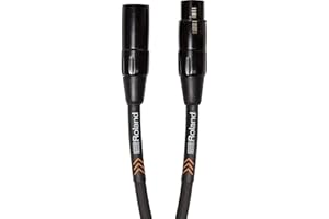 Roland Cable de micrófono balanceado de la serie Black 4,5 m de longitud - RMC-B15, negro