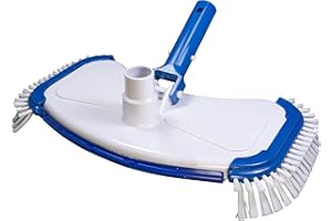 Decoytec Limpiafondos Manual con cepillos Laterales y en Suelo para mangueras de 32-38 mm. Conexion a Barra telescopica Mediante Clip