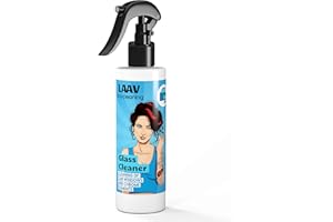 LAAV Nettoyant pour Vitres de Voiture Glass Cleaner (250 ML) I Nettoyant Vitre Voiture I Nettoyeur Voiture I Préparation pour Le Nettoyage et la Protection des Surfaces Vitrées et Chromées
