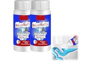 ASHOPFUN Leistungsstarkes Rohrbaggermittel, Waschbeckenabflussreiniger, Rohrbaggerpulver, Rohrbaggermittel, WC-Aktivsauerstoffmittel, tragbares Pulverreinigungswerkzeug, super Verstopfungsentferner,