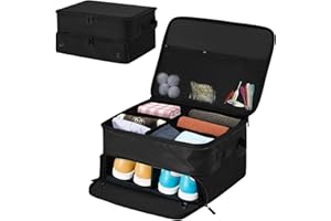 WildFun Golf Accessory Organiser and Travel Bag Car Storage for Golf Accessories, Men's Golf Gear Locker Shoe Organizer with 5 Separate Ventilated Ideal for Golf Enthusiasts Gifts