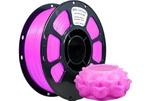 iBOSS PLA+ Filament do zmiany temperatury 1,75 mm, dokładność wymiarowa /-0,02 mm, pasuje do większości drukarek 3D FDM, szpula 1 kg (fioletowy i różowy)